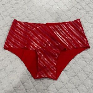 Victoria's Secret Red Striped Panties